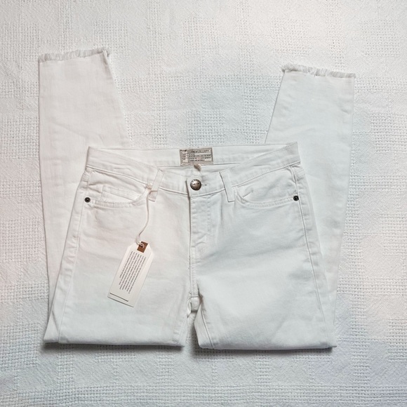 NWT Current Elliott Stiletto Sugar Knee Destroy Raw Hem Jeans - Picture 2 of 10